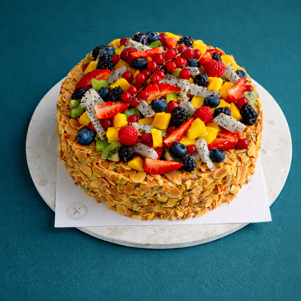 CUSTARD FRUIT CAKE