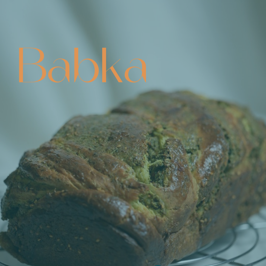 Mozaabi Cucina's Babka is a rich, braided bread filled with layers of chocolate or cinnamon, made with premium ingredients for a soft, flavorful, and indulgent treat.