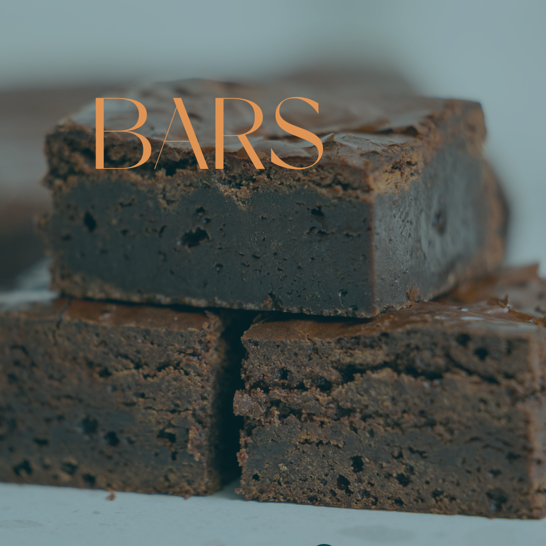 Mozaabi Cucina's dessert bars, including rich brownies and other sweet treats, are crafted with premium ingredients, offering a delightful and indulgent bite-sized experience.