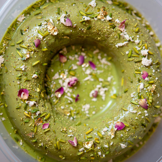 PISTACHIO RAHASH CAKE - Mozaabi Cucina